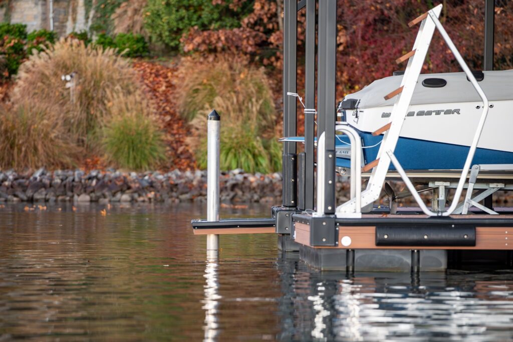 Dock pilings for Lake Keowee docks - Dock Breakaway prevention